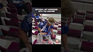 Japanese Fans Clean Stadium After FIFA World Cup Match