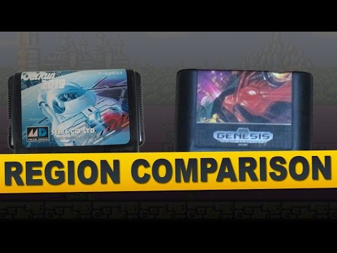 Outrun 2019 for Sega Genesis (Region Comparison)