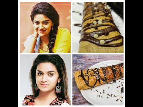 Actress Keerthi Suresh preparing Chocolate Dhosa || Tamil Actress Keerthi Suresh