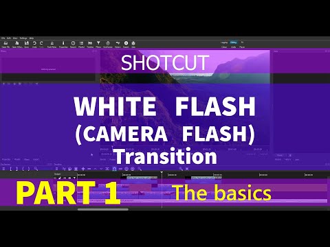 SHOTCUT - Create a WHITE FLASH or Camera flash transition. Quick and Easy. PART 1 - THE BASICS