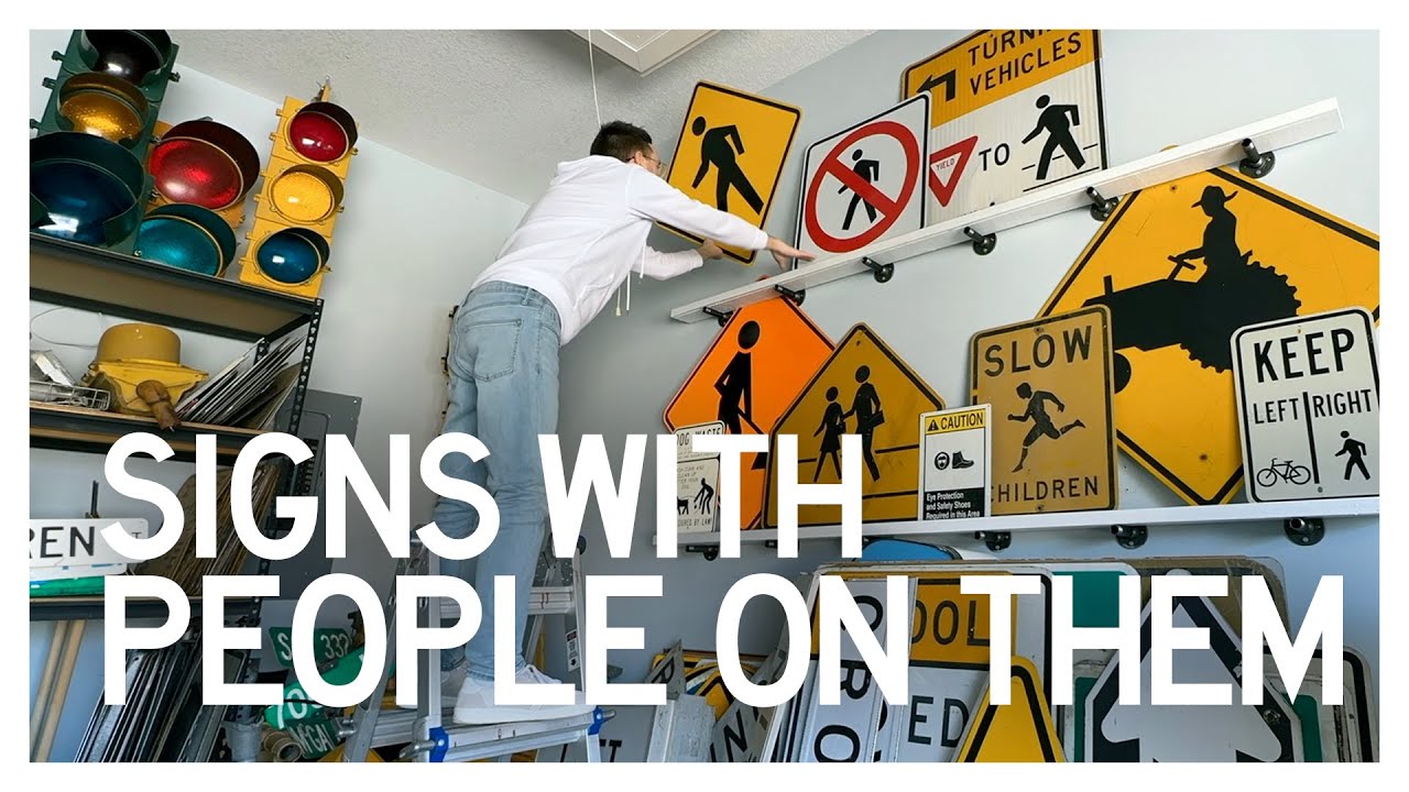 Traffic Signs With People Iconography