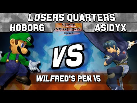 Wilfred's Pen15 Asidyx(Marth) vs Hoborg(Luigi) Loser's Quarters