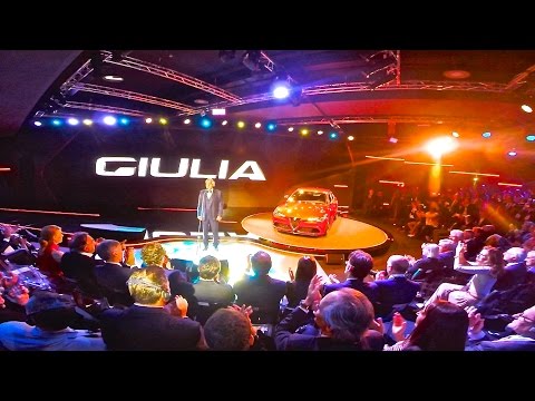 Alfa Romeo Giulia, presented by Andrea Bocelli