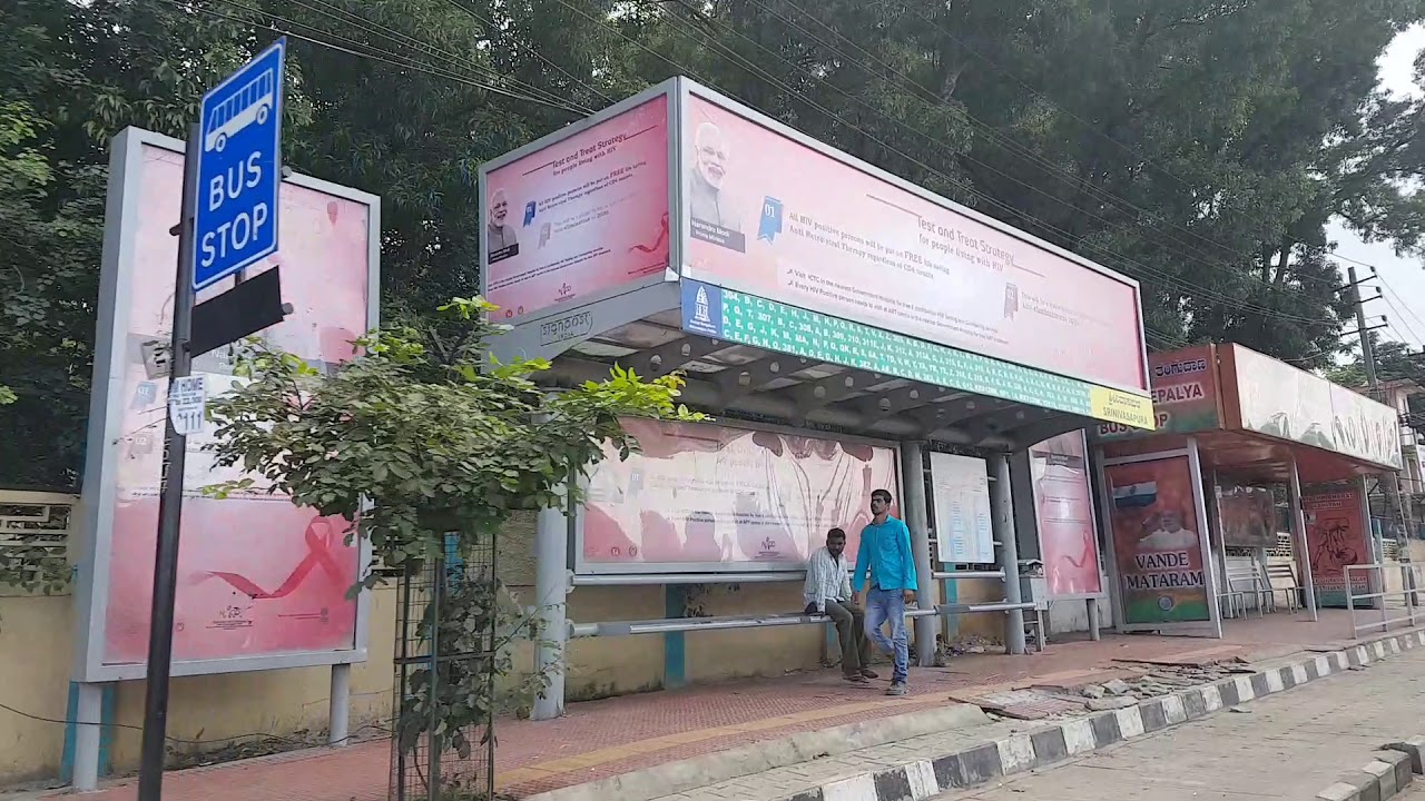 #Bus shelters  #advertising   Narendra Modi  BANGALORE KARNATAKA