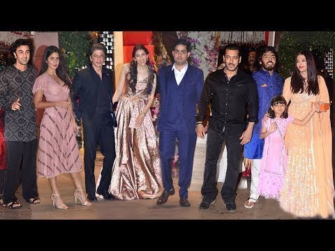 Akash Ambani's Engagement bash Shahrukh, Salman, Aishwarya, Katrina