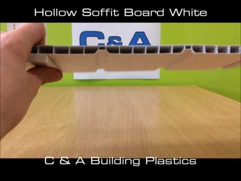 Hollow Soffit Board White 300mm
