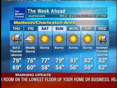 WeatherSTAR XL LF 8/19/09 558PM w/ Severe Thunderstorm Warning on LDL