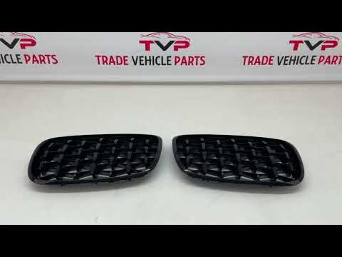 Fits BMW X5 E70 X6 E71 2007-2014 Front Kidney Grilles Gloss Black video