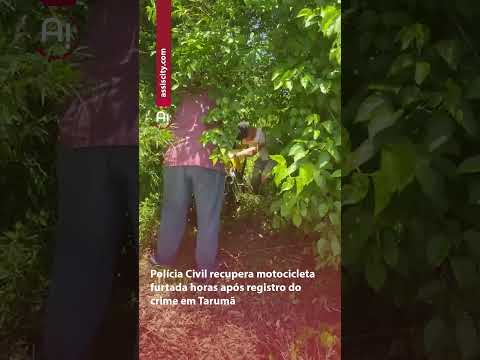 Polícia Civil recupera motocicleta furtada horas após registro do crime em Tarumã
