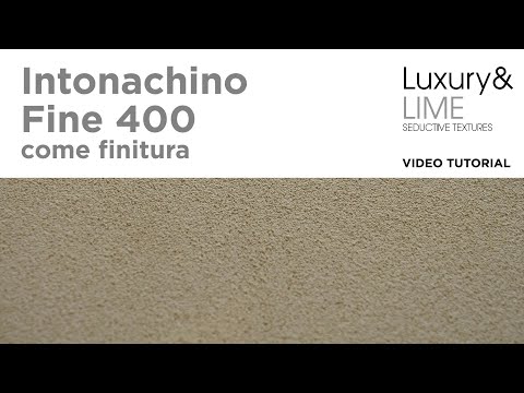 Intonachino Fine 400 come finitura by Luxury&LIME | Video Applicativo 2025