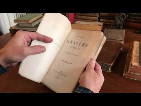 History of Engraving in France 1861 duPlessis old book uncut