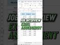 Job Interview Excel Assessment Viralshorts Excelshorts