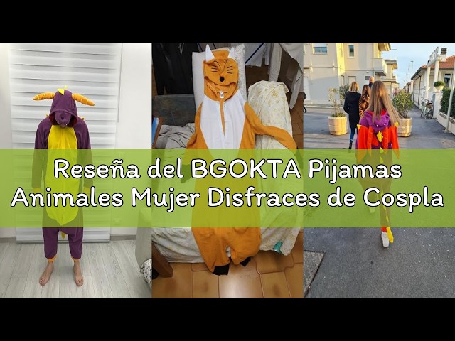 Vídeo relacionado con BGOKTA Disfraces de Cosplay para Adultos Pijamas de Animales One Piece Azul, S