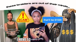 chit chat grwm: these braiders are out of their minds...