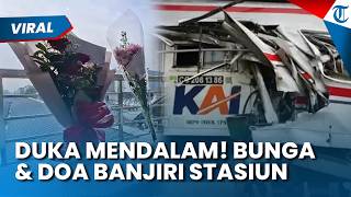 DUKA MENDALAM! Bunga & Doa Penuhi Stasiun Bekasi Timur untuk Korban Kecelakaan Tragis KRL