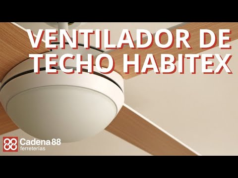 Ventilador techo HABITEX VTR 5800 con LED — Rehabilitaweb