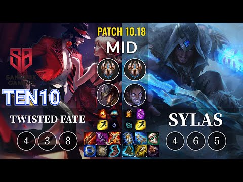 SB Ten10 Twisted Fate vs Sylas Mid - KR Patch 10.18