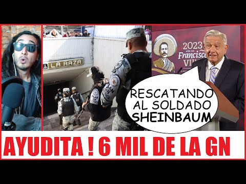 AMLO strikes Claudia with 6,000 members of the National Guard to PROTECT the METRO!