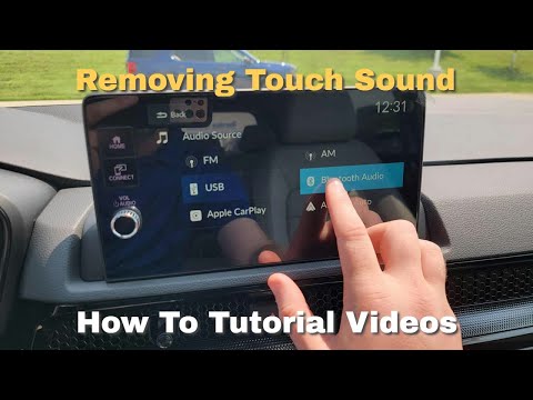How to turn off touch sound on touchscreen