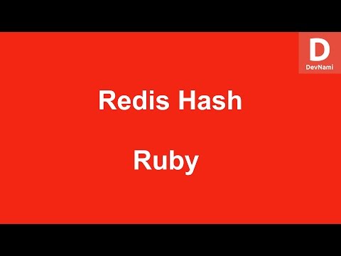 Ruby Create Hash in Redis