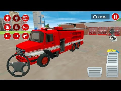 Real Fire Truck Driving Simulator 2020 - Fireman's Daily Job Game Android Gameplay