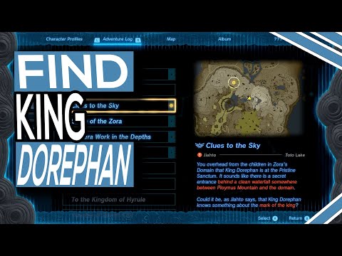 Where To Find King Dorephan Clues To The Sky Legend Of Zelda Tears Of The Kingdom