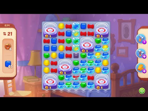 Homescapes level 834 - 21 Moves - No Boosters