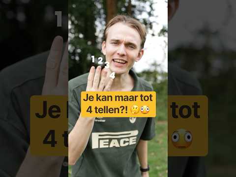 Jij kan maar tot 4 tellen! 🫪🤭