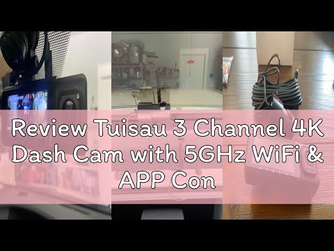 3 Channel 4K Dash Cam with 5GHz WiFi & APP Control, 4K/2.5K+1080P+1080P Front Inside and Rear, Triple Dash Camera with 64GB Card, G-Sensor, 24 Hours Parking Mode, Loop Recording, Night Vision video review thumbnail