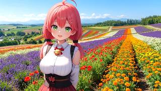 【AI動画】シネマティックな世界×さくらみこ 美瑛の夏 | ホロライブ / AIアニメーションコレクション