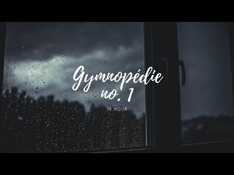 Gymnopédie No.1 • 10 Hours w/ Rain & Fireplace • Relaxing, Soothing, Chill Classical Music to Study