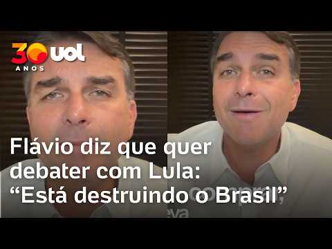 Flávio Bolsonaro falta ao debate na Band e critica Lula: ‘Quem está lá não é meu adversário’
