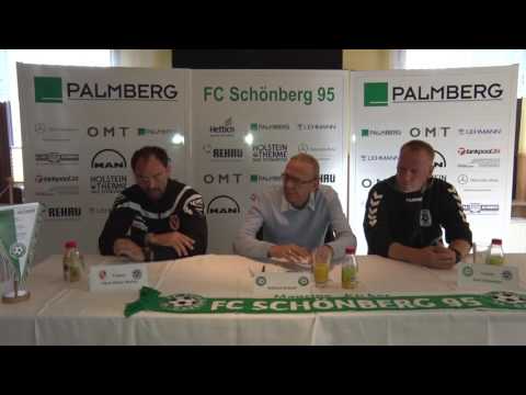 Pressekonferenz FC Schönberg 95 - FC Energie Cottbus