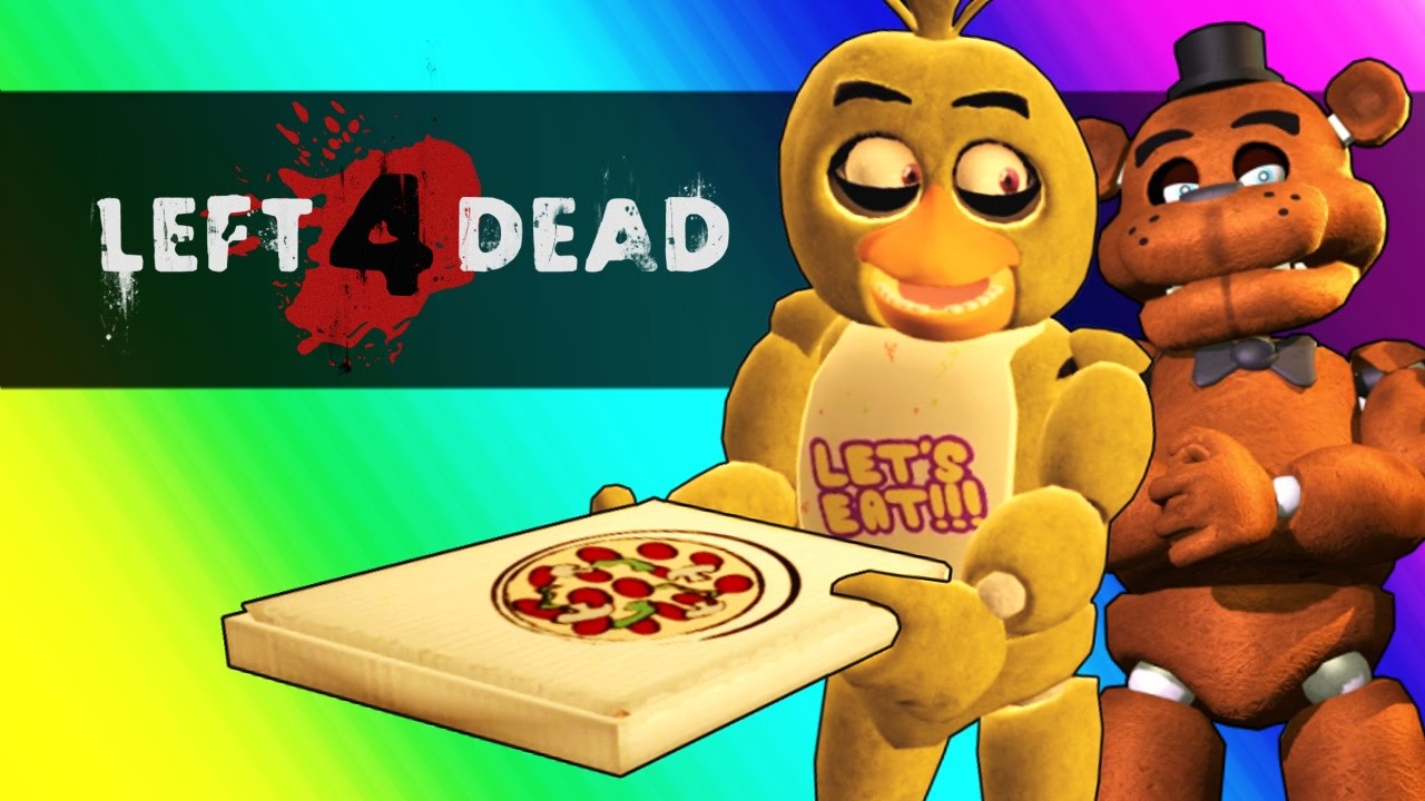 Five Nights At Freddy's Vs. Minecraft! (Left 4 Dead 2 Funny Moments and Mods)
