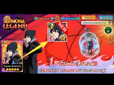 Konoha Legend - New LR arrived! Limited Rare Sasuke(Akatsuki) Skill Animation Demo android/iOS