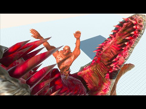 GIANT SPINOSAURUS EATS FEEDS - Animal Revolt Battle Simulator