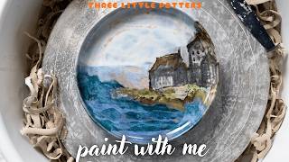 Painting With Glaze: Eilean Donan Castle Plate