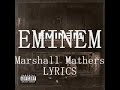 Eminem Marshall Mathers Explicit Lyrics
