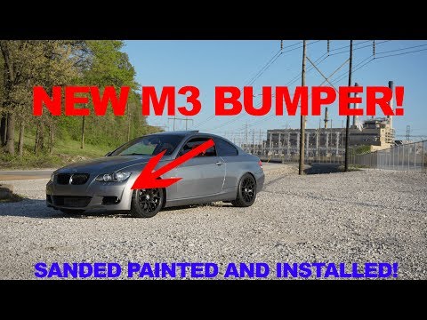 Installing New Mtech Bumper On The BMW!