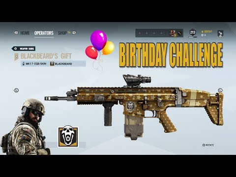 Blackbeard's Gift Weapon Skin Birthday Challenge - Rainbow Six Siege