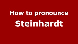 How to pronounce Steinhardt