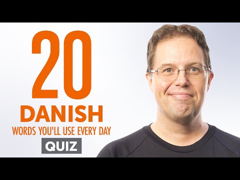 Quiz | 20 Danish Words You'll Use Every Day - Basic Vocabulary #42
