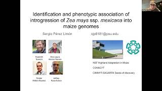 Sergio Pérez Limón: Identification of introgression of Zea mays mexicana in maize genomes