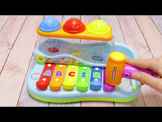 Игрушка развивающая ксилофон с шарами - видео