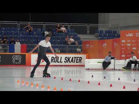 2019 WRG Inline Freestyle Classic Slalom JRM Final 11th Place Menard Remy (FRA)