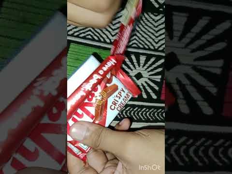 40 Rs kitkat chocolate unpack #crispy #shorts