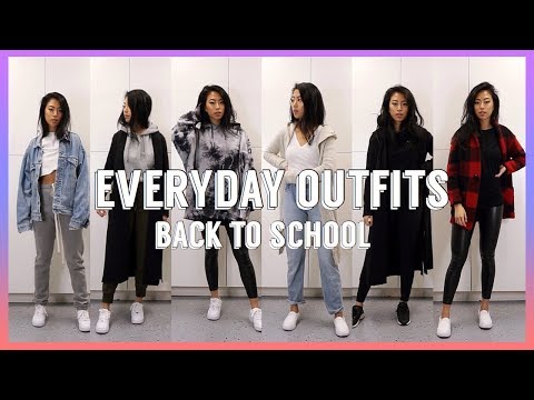 WINTER OUTFITS OF THE WEEK FOR SCHOOL | How To Style Sneakers Video