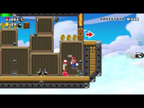 Super Mario Maker - Infiltrate Bowsers Supply Convoy by De Melo - No Commentary 1AB