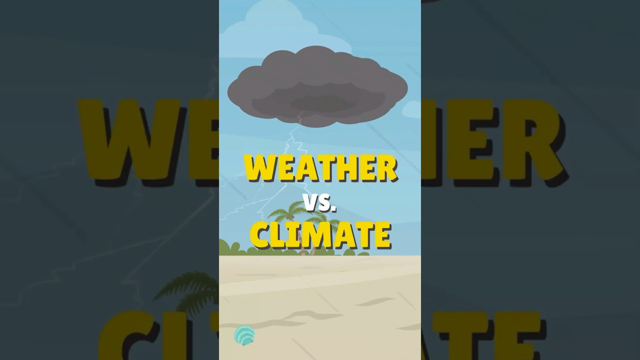 What's the difference between #weather & #climate? 🌎 #EarthDay #Earth #Environment #Shorts