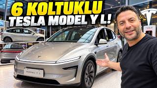 6 Koltuklu 18 cm Uzatılmış Tesla Model Y L'ye bindik